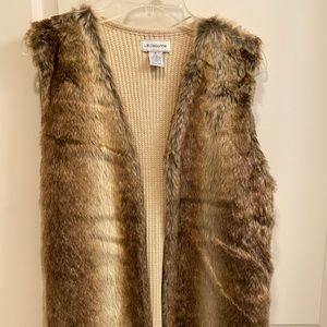 Liz Claiborne Faux Fur Vest